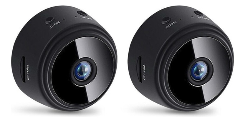 Câmera De Filmadora Hd Wifi Mini 1080p 2 Pcs