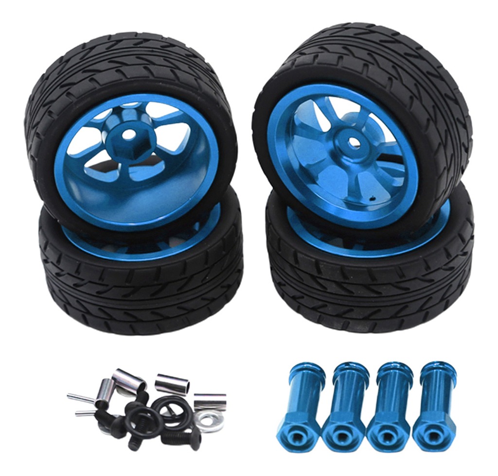 4 Peças 1/14 Rc Car Pneus Para Wltoys 144001 Com 12mm - Imagem 4