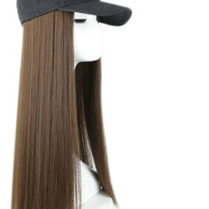 Boné De Beisebol Com Chapéu De Peruca De Cabelo De Extensão