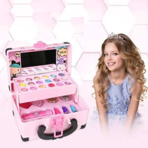 Kit De Maquiagem Infantil De 30 Peças Para Meninas Conjunto