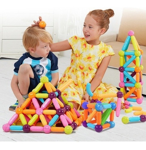 20pcs Big Size Magnetic Stick Building Blocks Ímãs Para Cria - Imagem 5