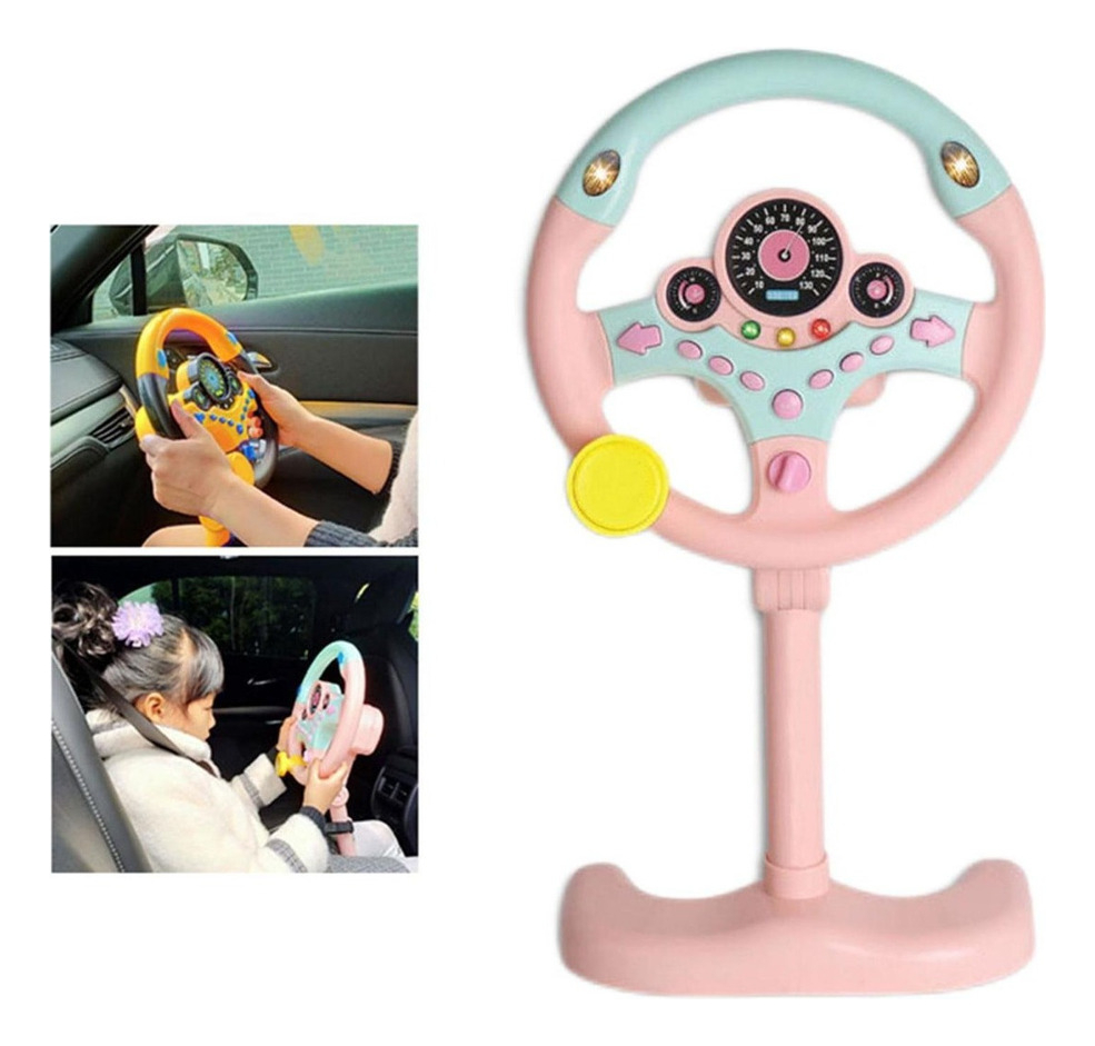 Volante Simulado Para Controle De Direção Infantil Com - Imagem 15