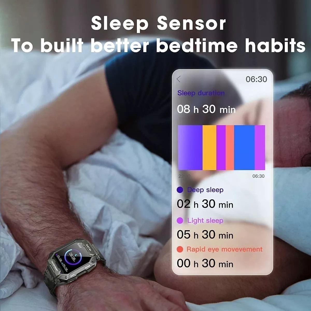 Smartwatch Esportivo Ao Ar Livre Para Homens - Imagem 9