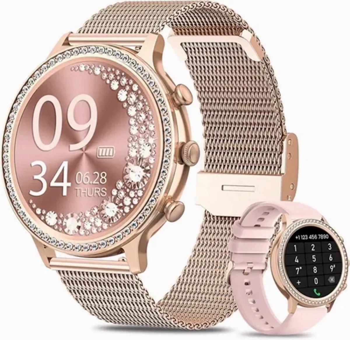 Para Xiaomi Huawei Smartwatch Ladies Sports Blu