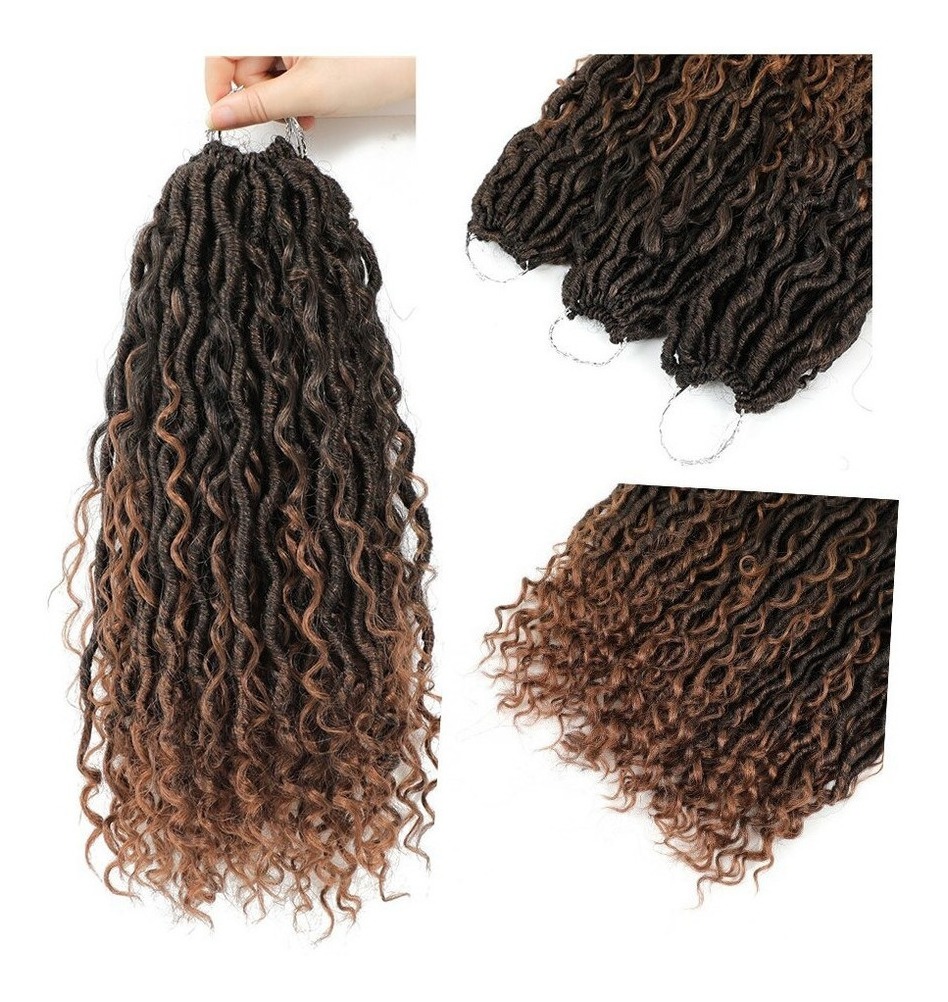 Crochet Cabelo Peruca Tranças Sintéticos Extensão Da Trança - Imagem 3