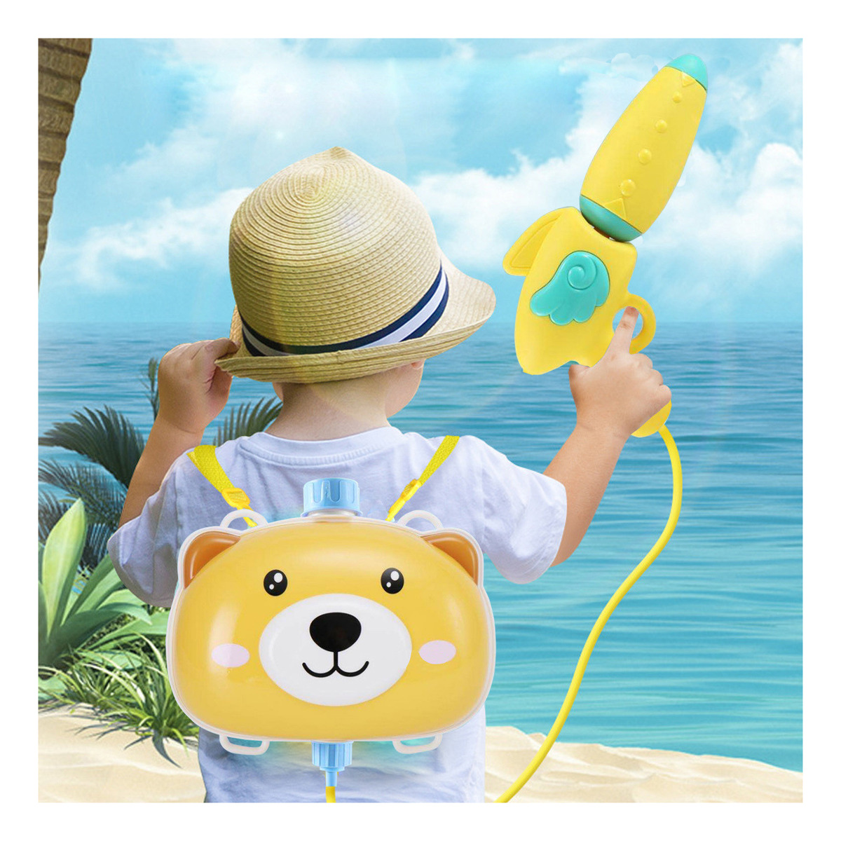 Mochila Infantil V Water Bomb Ah5v Toy Pull-out Beach Pla - Imagem 5