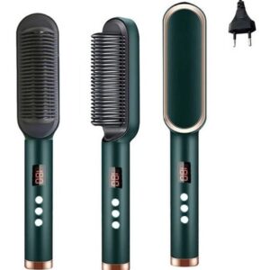 Básica Elegante Chapinha De Cabelo Escova Ânion Cabelo 2em1