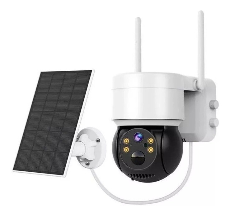 Allyson Câmera Solar Hd Wifi 1080p Ptz Security Camcorder Qw - Imagem 3
