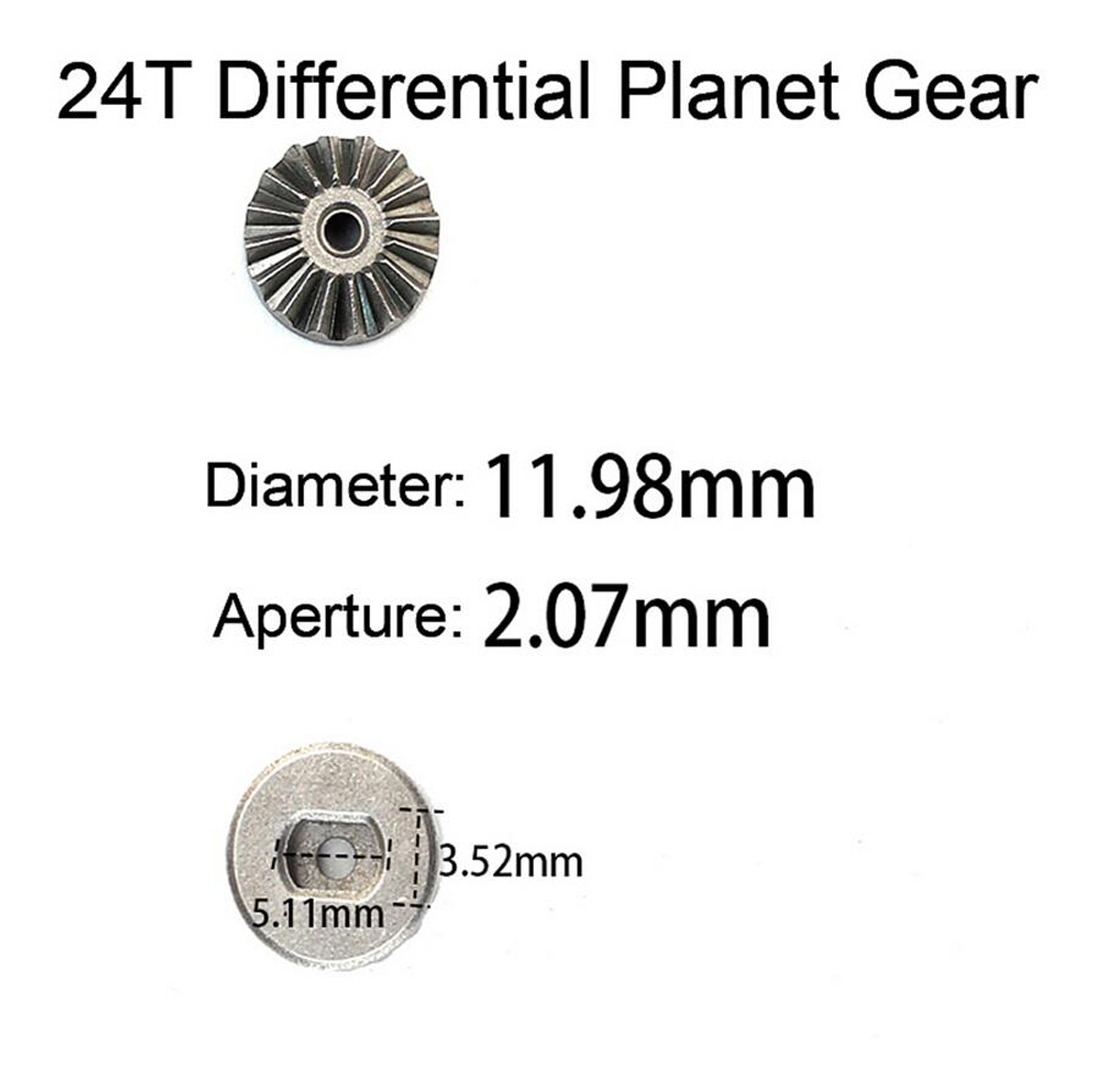 16x Metal Diferencial Dirigindo Engrenagem Planeta Conjunto - Imagem 9