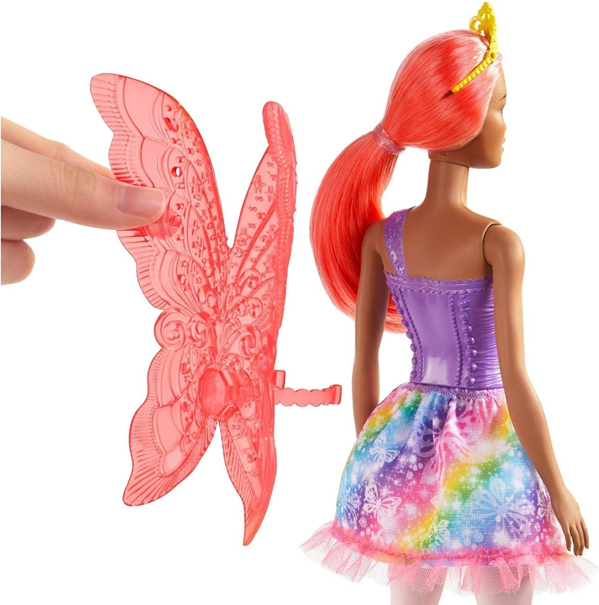 Boneca Fada Barbie Dreamtopia Cabelo Rosa De 12 Polegadas - Imagem 4