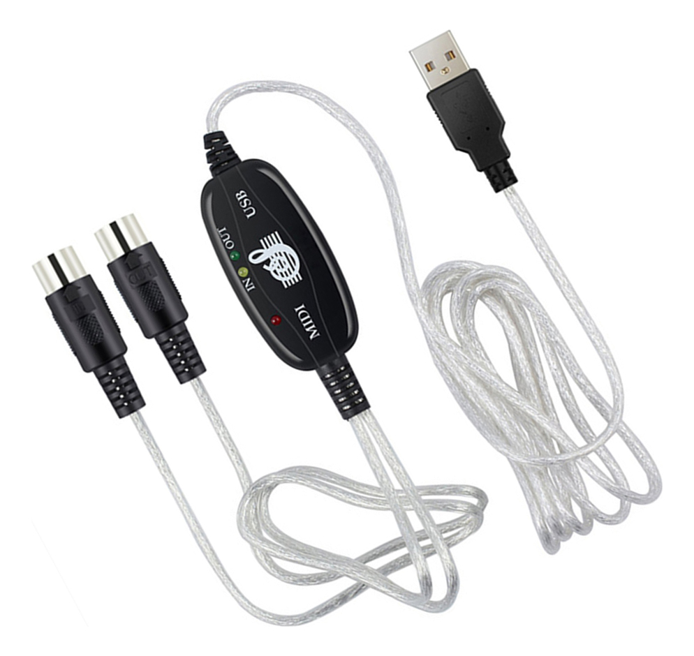 Teclado Sintetizador, Cabo Usb, Cabo Adaptador Midi De 180 X - Imagem 5