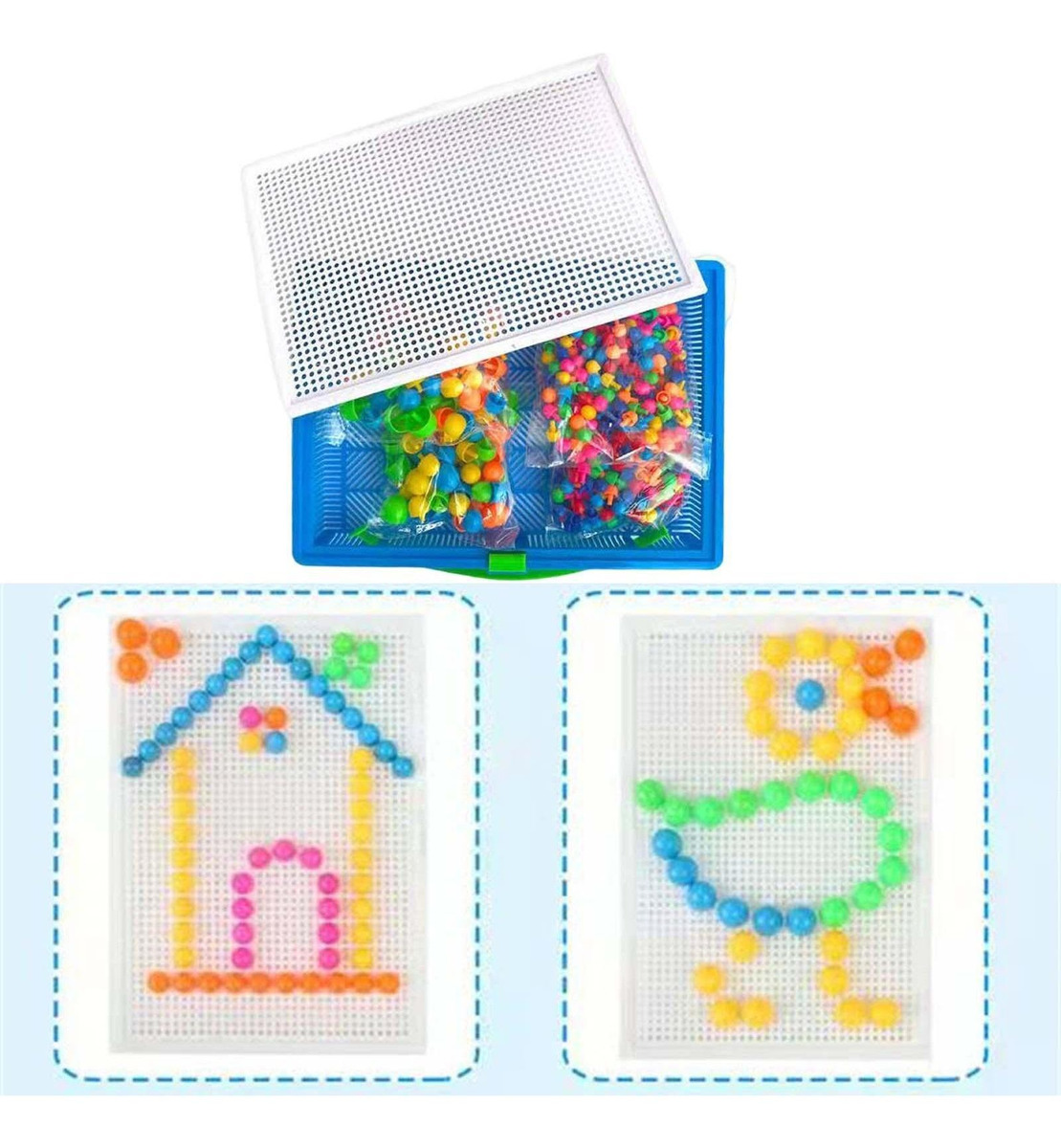 Brinquedos De Cogumelos Peg Brinquedos De 296 Unidades De De - Imagem 4