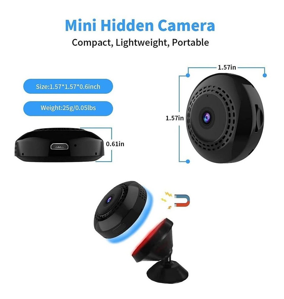Mini Wifi Spy Camera 1080p Hd Câmera De Babá Escondida Sem F - Imagem 2