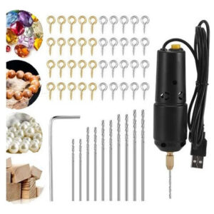 Mini Furadeira Portátil Usb Artesanal Resina Jóias De Madeir