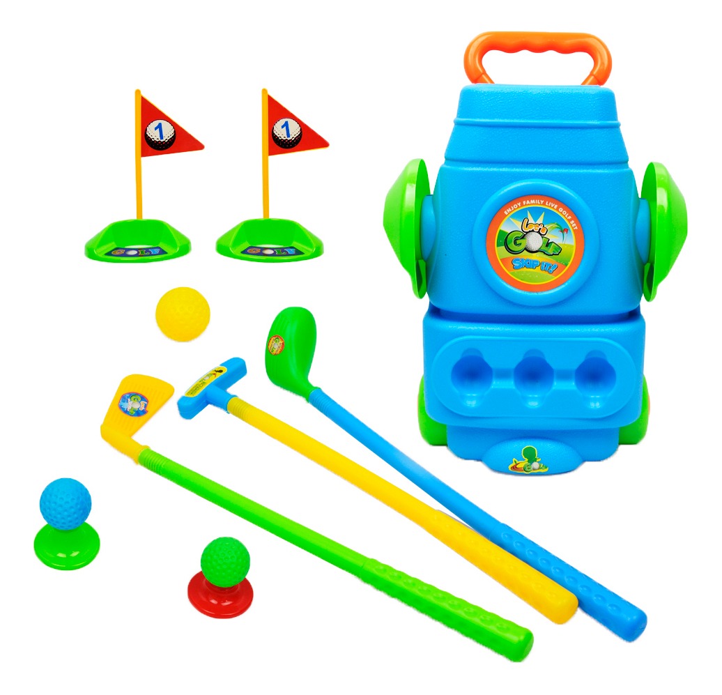9pcs Plástico Mini-jogo De Golfe Conjunto Crianças Clube - Imagem 2
