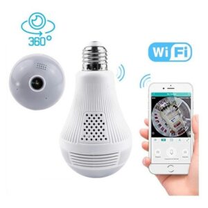 Lâmpada Espiã Câmera Ip 360° Hd Led Wifi Icsee