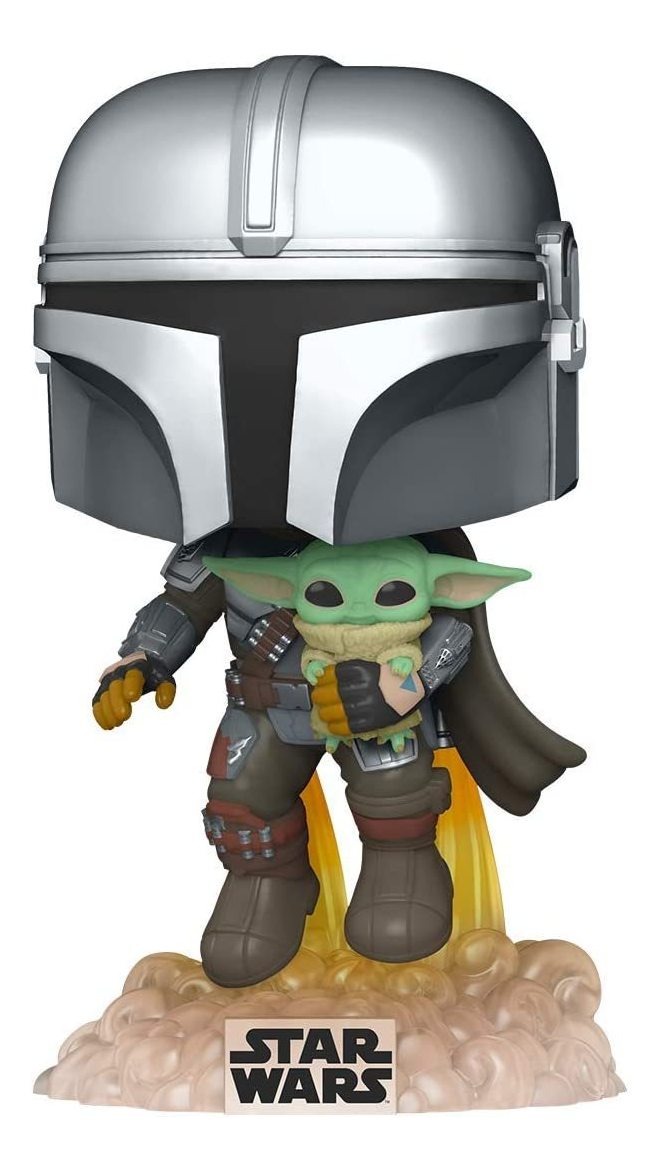 Funko Pop Star Wars O Mandaloriano Mandaloriano Voando