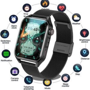 Relógio Inteligente Amoled Nfc Bluetooth Chamada Homem