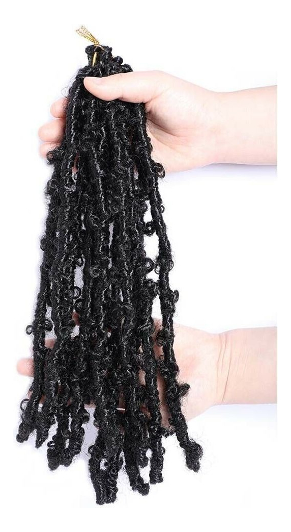 Aplique Cabelo Cacheado Crochê Natural 6 Pcs - Imagem 6
