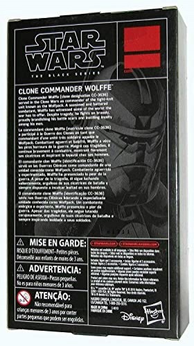 Star Wars The Clone Wars Série Negra Comandante Clone Wolffe - Imagem 5