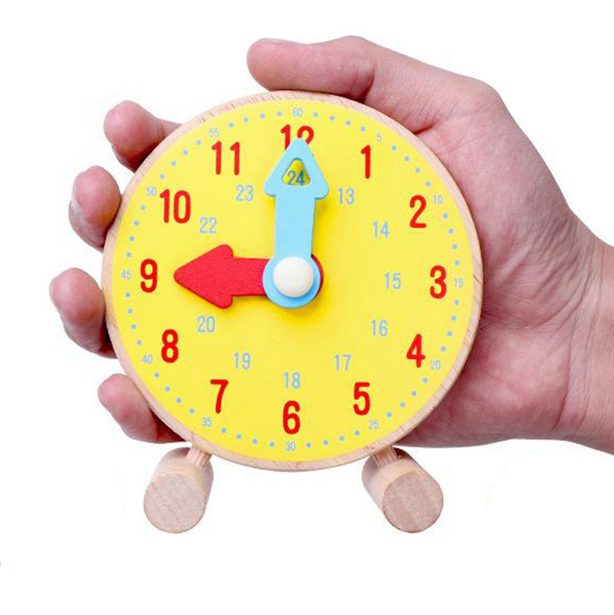 Aprenda A Contar As Horas Pré-escola Ensino Relógio Modelo - Imagem 3
