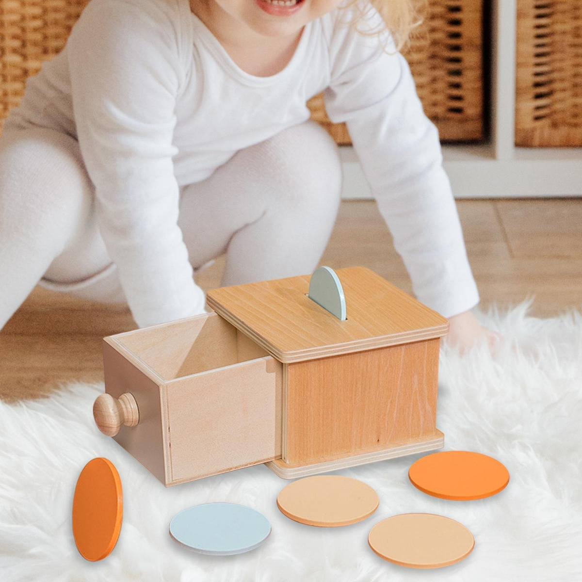 Caixa De Permanência De Objetos Montessori Habilidades - Imagem 8