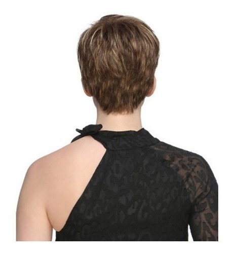 Perucas Para As Mulheres Elegante Corte De Cabelo Curto Em L - Imagem 4
