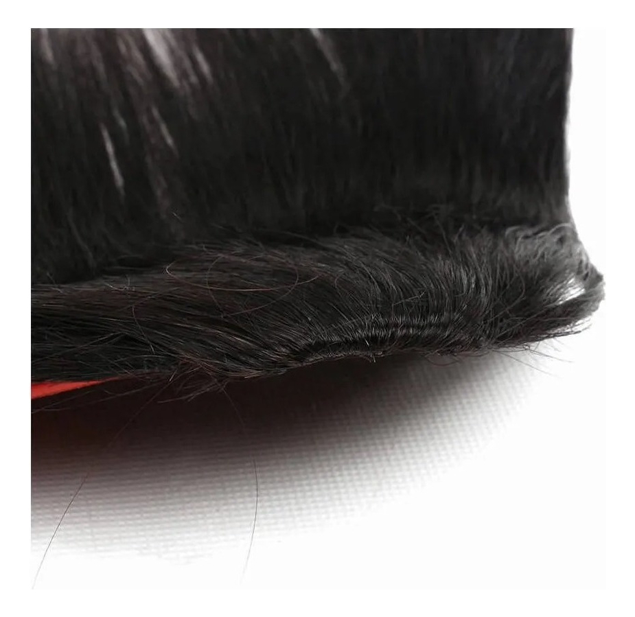 Aplique Tic Tac Franja 100% Cabelo Humano Virgem Liso 2unds - Imagem 6