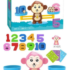 Escala Alfumbrica Infantil - Rosa Macaco