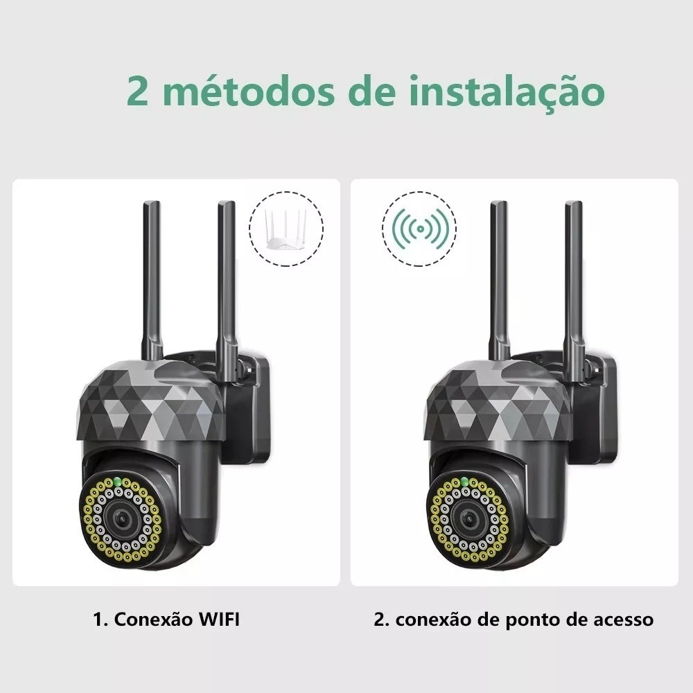 Câmera Externa Wifi Ip Prova D'água Infravermelho 1080p Yl00 - Imagem 4