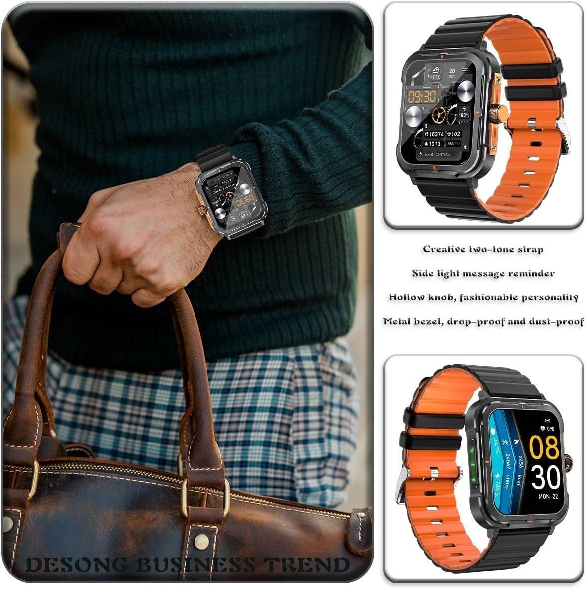 Smartwatch (recebimento/discagem De Chamadas) Relóg - Imagem 17