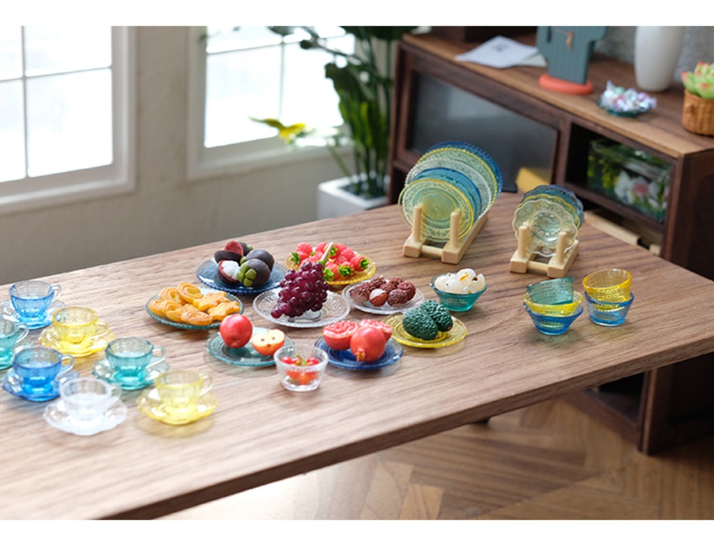 8 Unidades 1:12 Dollhouse Miniatures Tea Chá Set Copos De Ág - Imagem 25