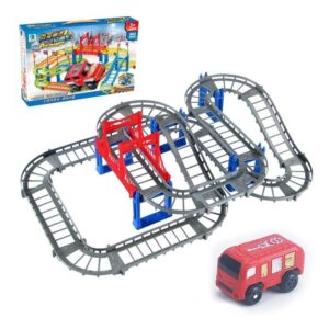 Pista De Carrinhos De Brinquedo Infantil Cinza