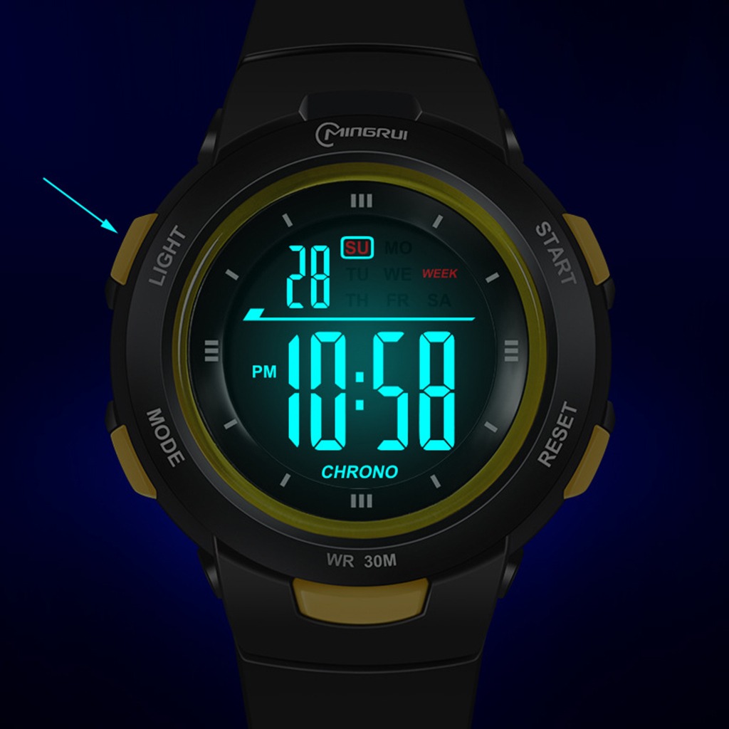 Meninos Girls Digital Watch Electro Impermeável Ao Ar Livre - Imagem 22