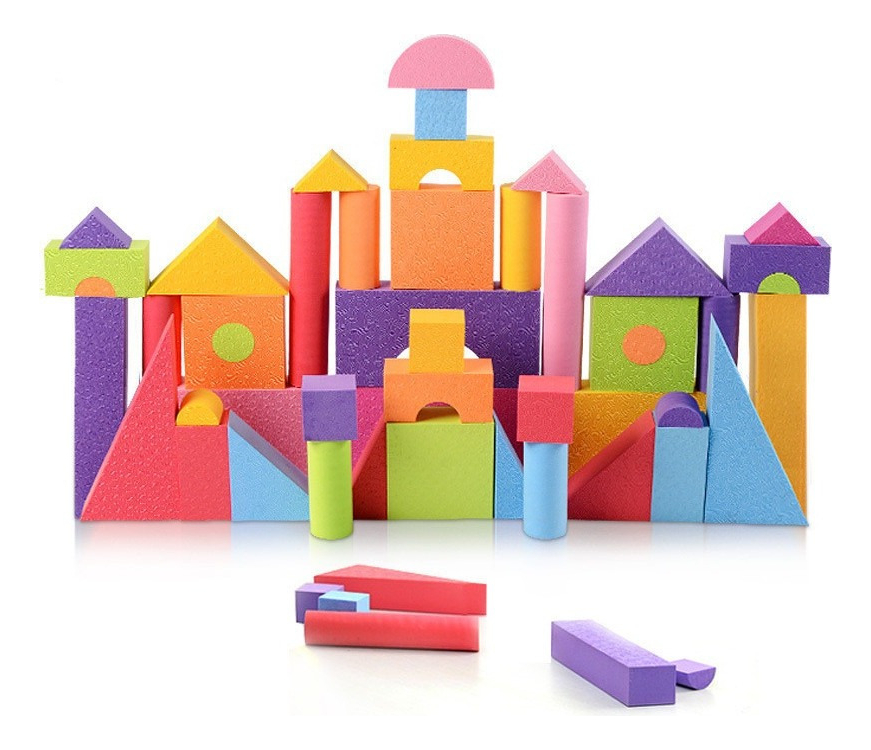 Conjunto Infantil De 50 Peças De Blocos De Espuma Eva - Imagem 5