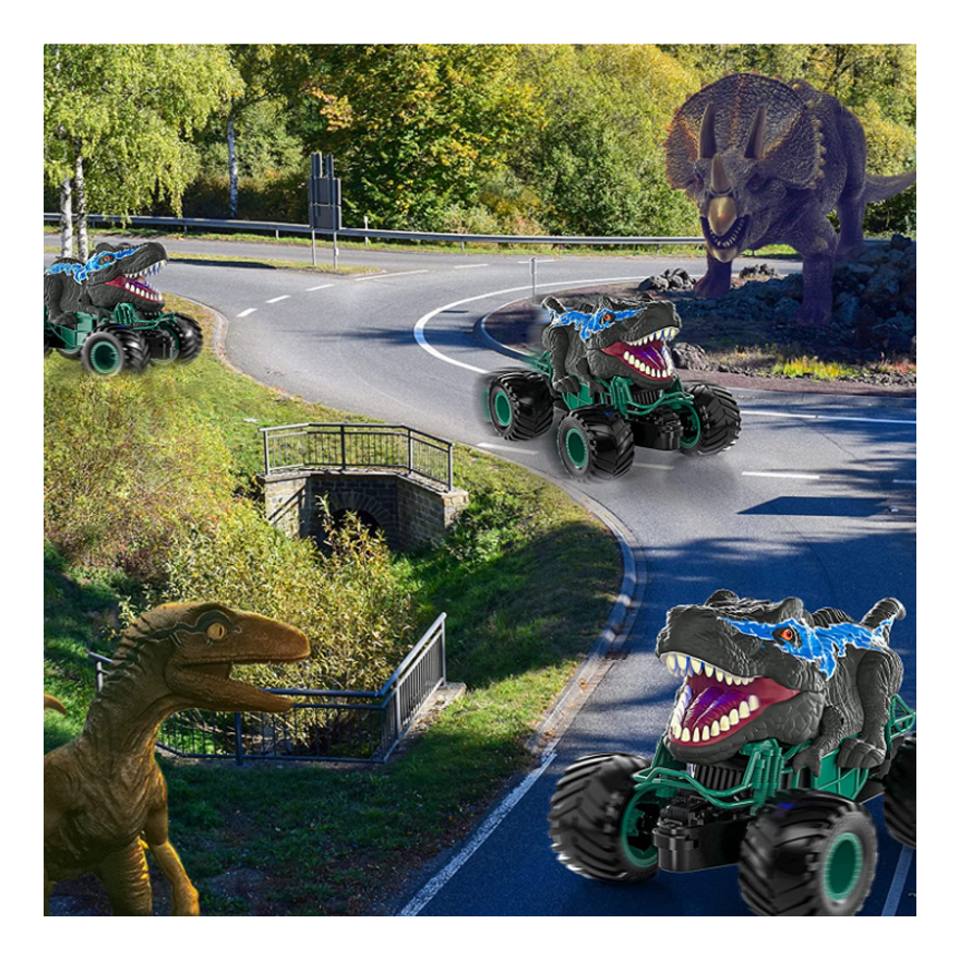 Brinquedo De Controle Remoto Para Veículos De Dinossauro Off - Imagem 6
