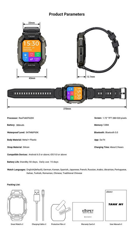Smartwatch Robusto Para Esportes Ao Ar Livre Entre Em Contat - Imagem 11