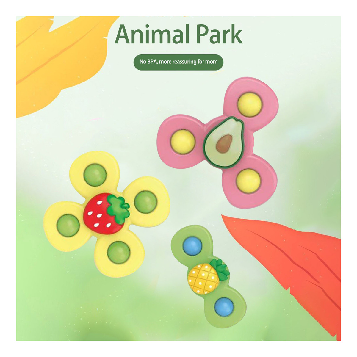 Ventosa Infantil Girando Silicone Baby Infant Jantar - Imagem 8