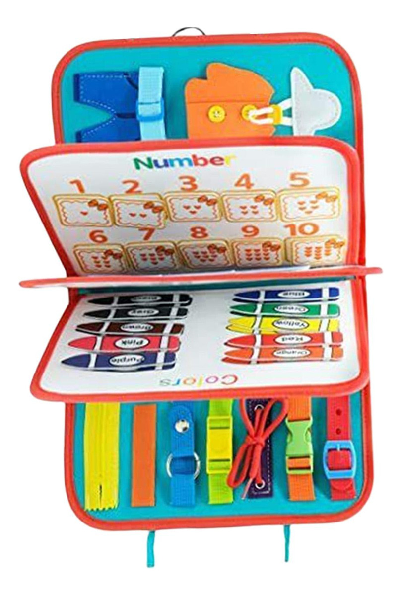Montessori Toddler Busy Board Aprendizagem Educacional - Imagem 4