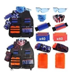 2 Conjuntos De Colete Tático Infantil Nerf Pistol