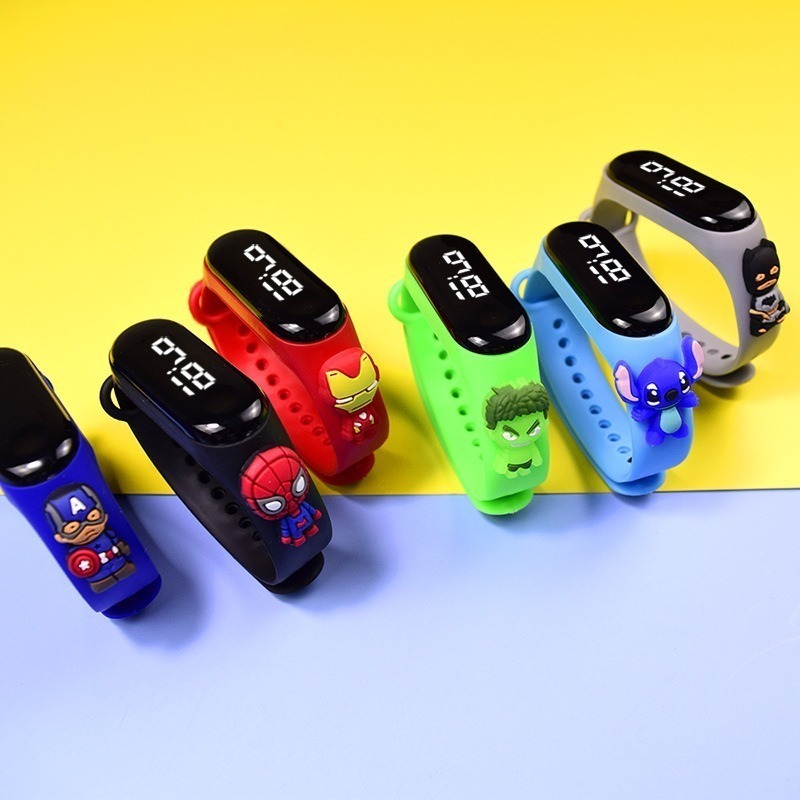 Relógio Infantil, Pulseira Led, Presente De Desenho Animado, - Imagem 2