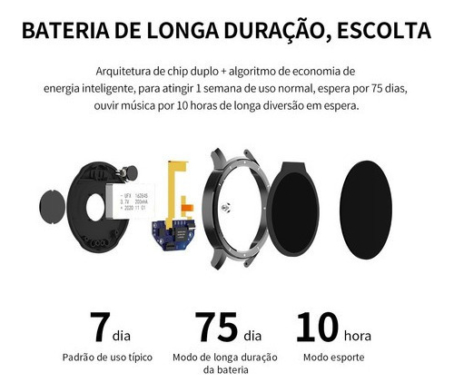 Original Hw21 Smartwatch Teste De Oxigênio No Sangu - Imagem 2
