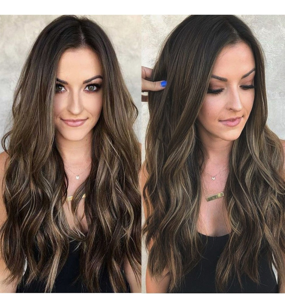 Peruca Longa De Cabelo Humano Ombré Natural - Imagem 10