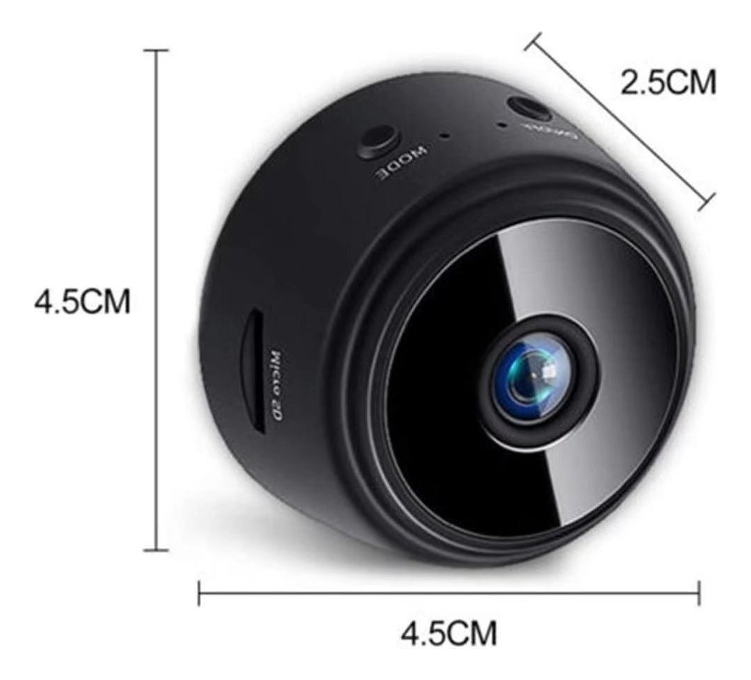 Mini Camera Ip Segurança Espiã Magnética Wifi C/ Bateria - Imagem 7