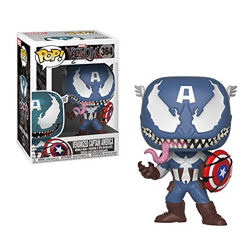 Funko Pop Marvel Venom Venom Capitão América - Imagem 6
