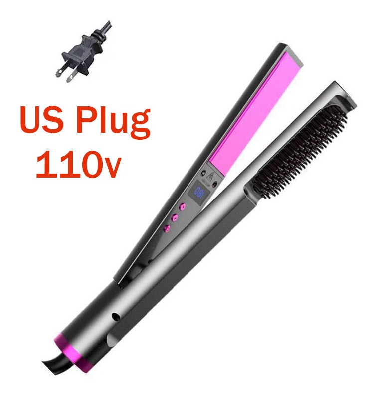 Escova De Alisamento De Cabelo Elétrica Profissional 3em1 - Imagem 2