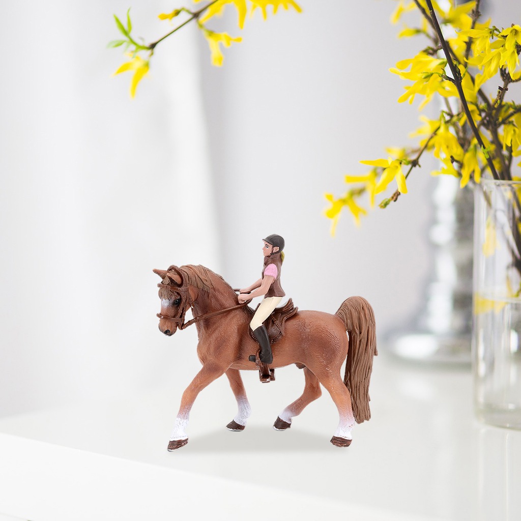 Figura De Animal De Plástico Sólido, Cavalo De Brinquedo - Imagem 5
