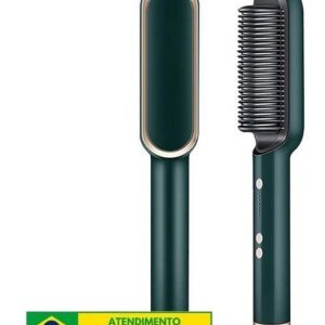 Escova Alisadora 5 Em 1 Sleek Gold Basiqe - Bivolt