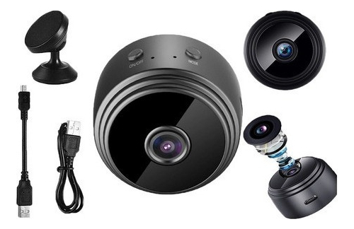 Mini Câmera Espião Wifi Escondido Sensor Ip Noite 1080p