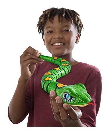Robo Alive Slithering Snake Série 3 Green By - Imagem 5